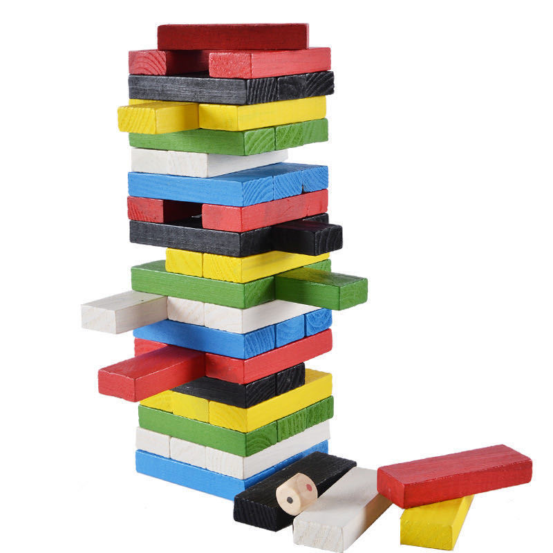 Board Game Jenga - Wooden Stacking Tower Game Interactive Board