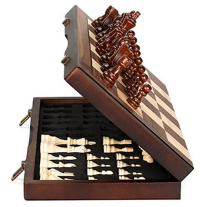 Board Game Yearbook - Wooden Magnetic Chess Set for Adults