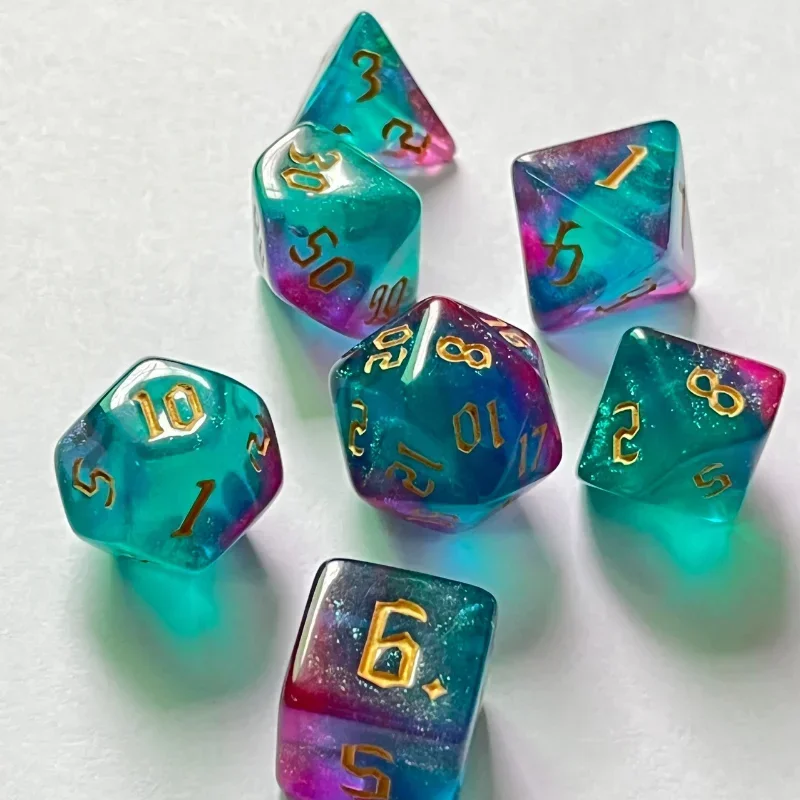 7 Pcs of New Double Colors Dic - đánh giá và giá Board Game Land