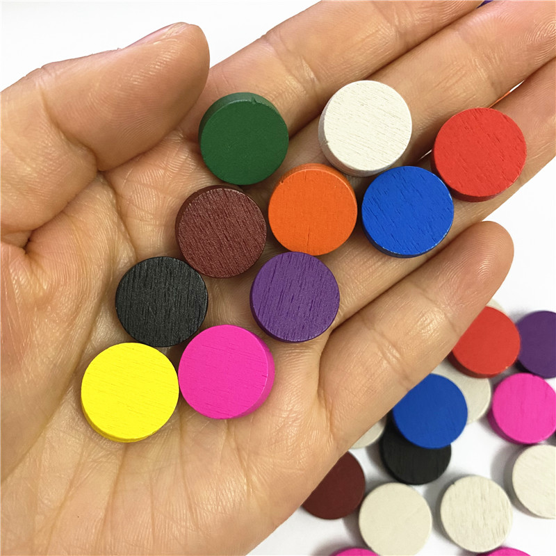 50pieces 15*5MM 11 Colors Wood - đánh giá và giá Board Game Harvest