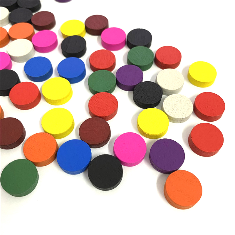 50pieces 15*5MM 11 Colors Wood - đánh giá và giá Board Game Harvest