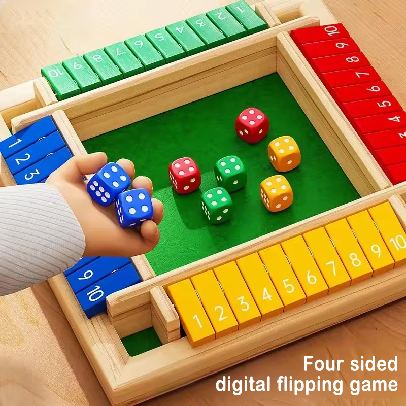 Box Game Wooden Dice Four-Side - đánh giá và giá Board Game Flip 7