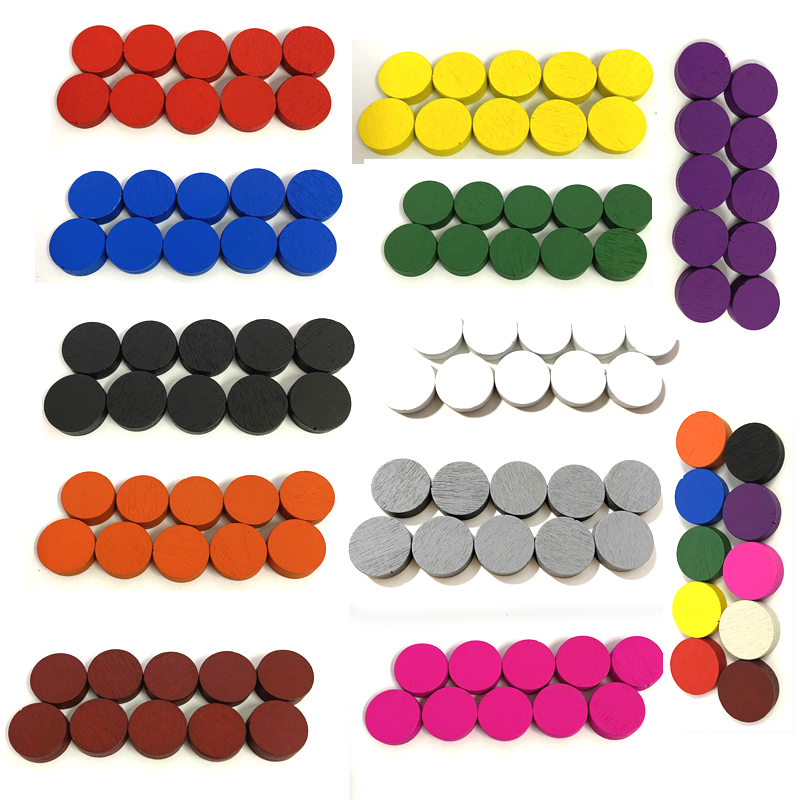 100pieces Diameter 15*5MM Wood - đánh giá và giá Board Game Sequence