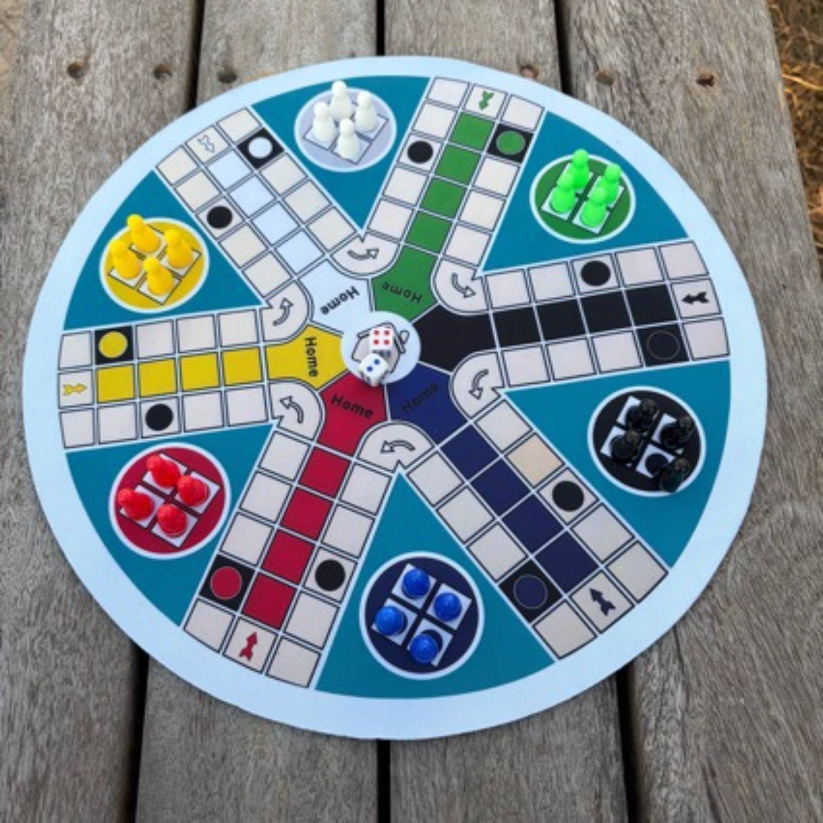 Ludo Game Set 6 Players Round  - đánh giá và giá Board Game Ludo