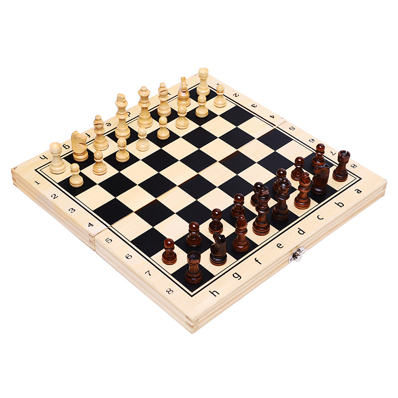 Chess Board Three In 1 Wooden  - đánh giá và giá Board Game Yearbook