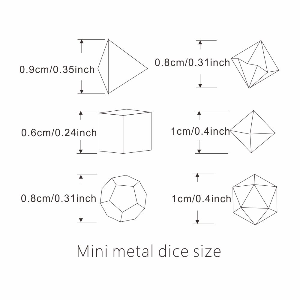 7pcs Set Metal Mini Archaized  - đánh giá và giá Board Game Land