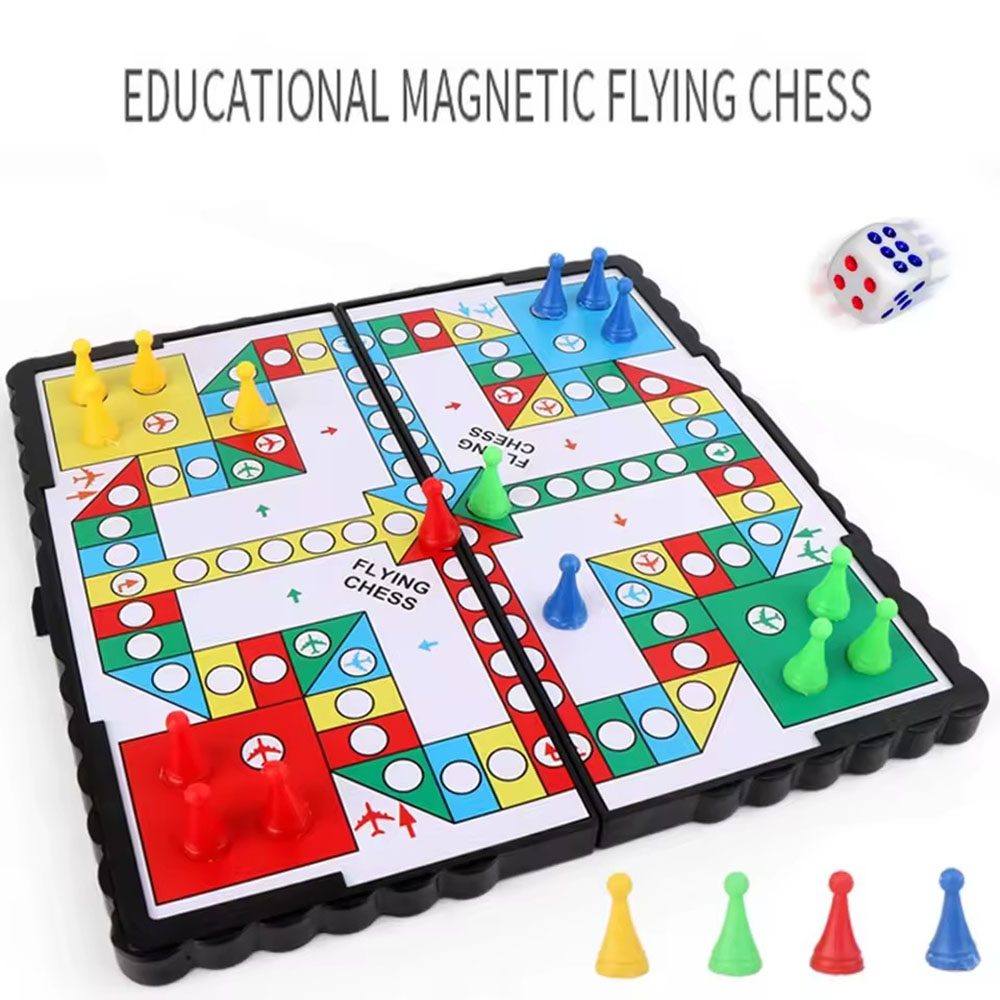 Foldable magnetic flying chess - đánh giá và giá Board Game Ludo