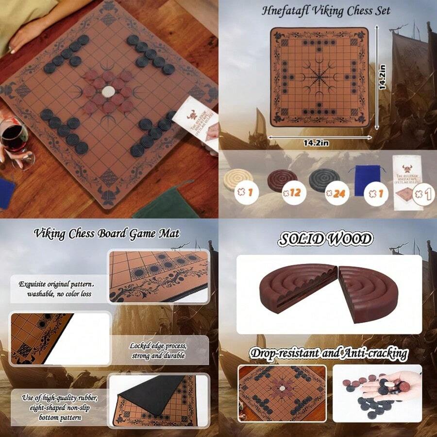 HNEFATAFL: Viking Chess Board  - đánh giá và giá Board Game Vikings