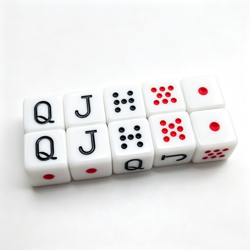 10Pcs/set 16mm Poker Dice Game - đánh giá và giá Board Game Ludo