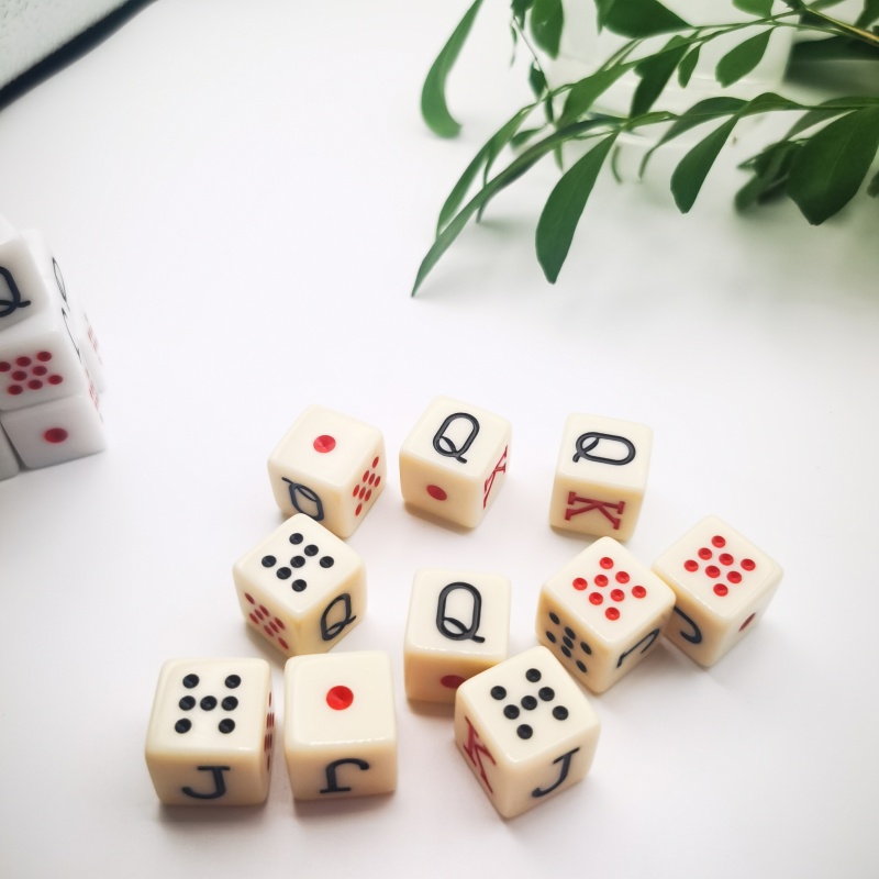 10Pcs/set 16mm Poker Dice Game - đánh giá và giá Board Game Ludo