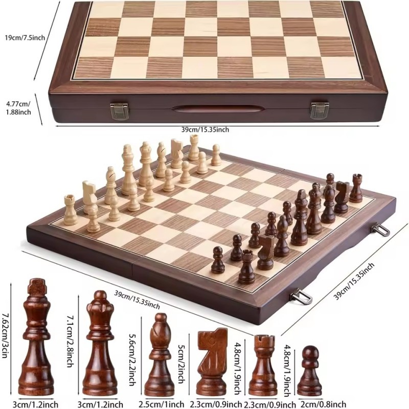 Wooden Magnetic Chess Set for  - đánh giá và giá Board Game Yearbook