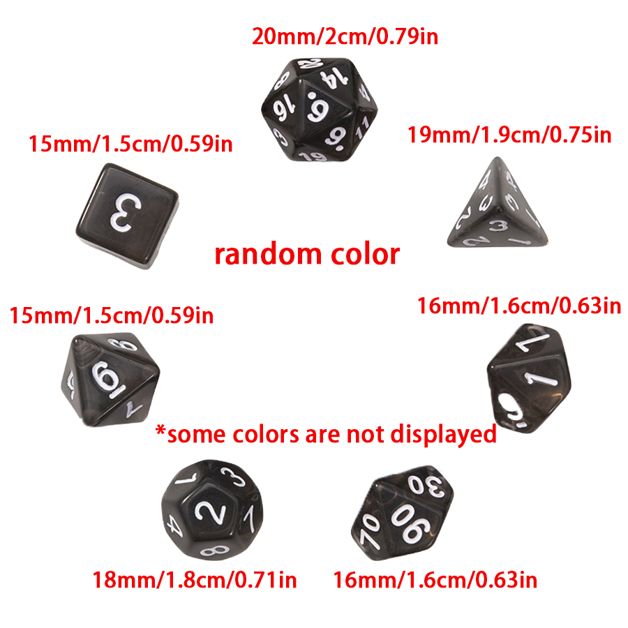 5Sets Polyhedral Dice Kit, wit - đánh giá và giá Board Game Land