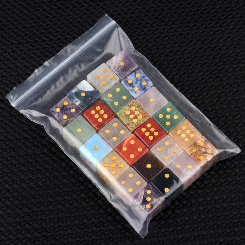 15mm Natural Stone Six Sided D - đánh giá và giá Board Game Land