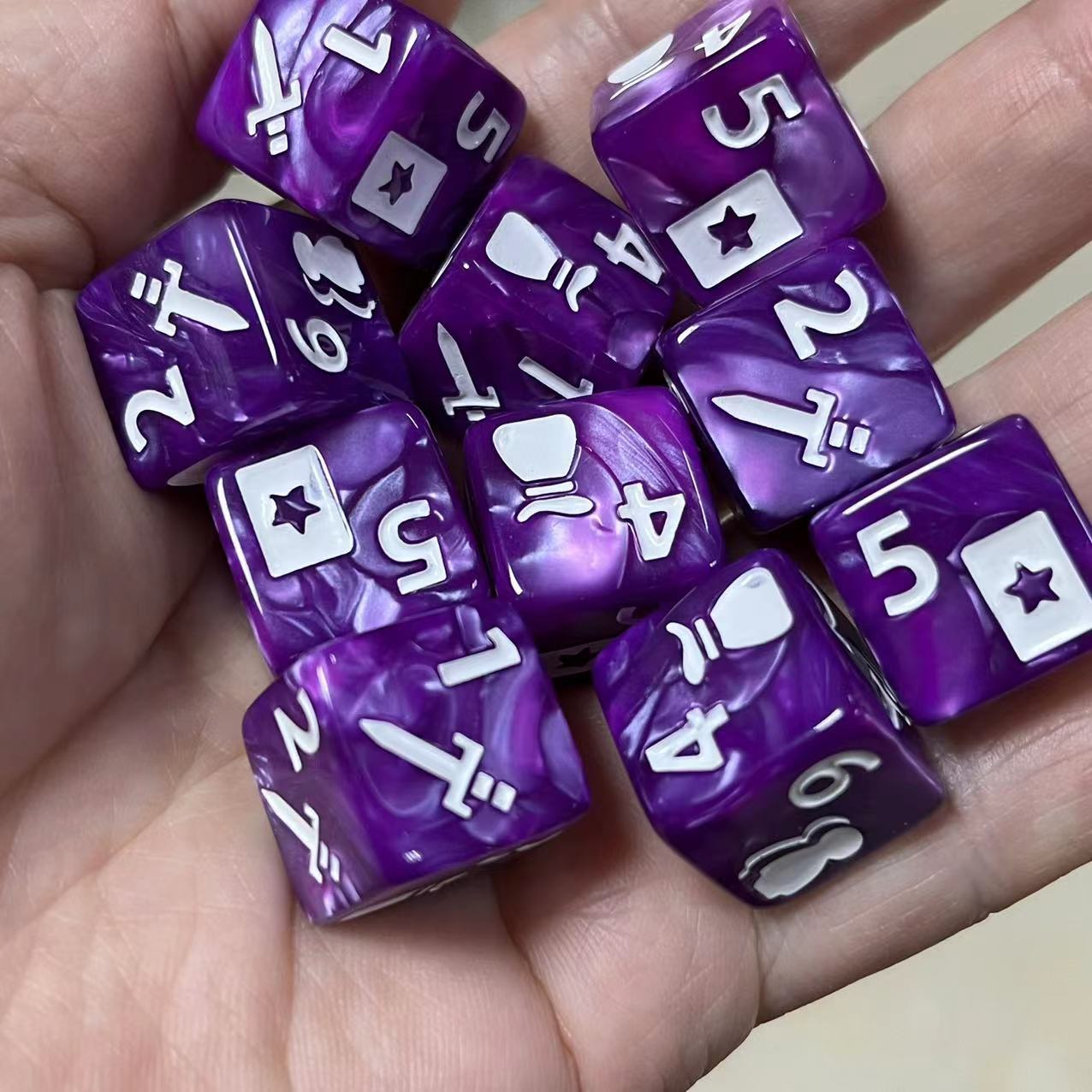 10 Pcs Set of New 16mm 6 Sided - đánh giá và giá Board Game Ludo