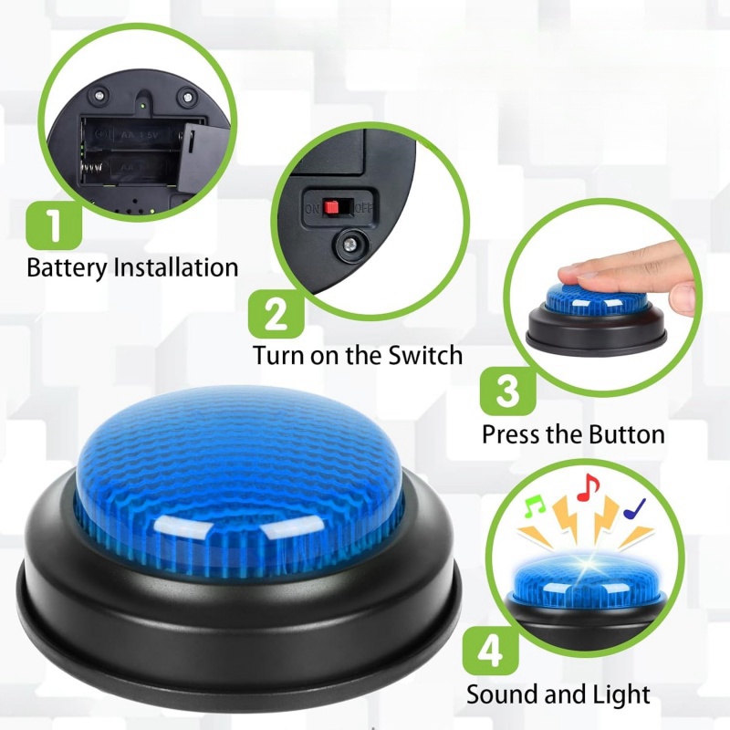 Electronic Quiz Buzzer 4-Piece - đánh giá và giá Board Game Quiz